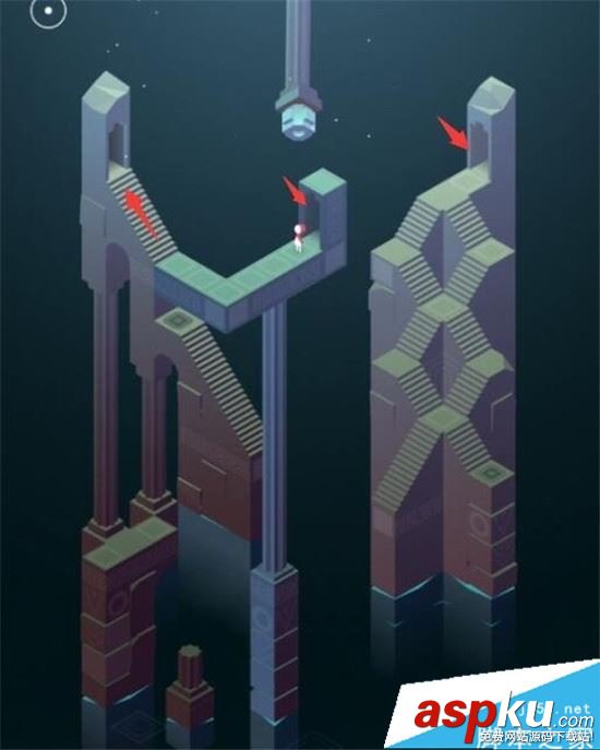 紀(jì)念碑谷2第十一關(guān)怎么玩 紀(jì)念碑谷2第11關(guān)通關(guān)圖文攻略 紀(jì)念碑谷2,第十一關(guān),第11關(guān),通關(guān)