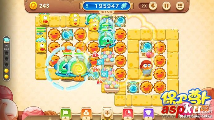 保衛蘿卜3糖果賽攻略