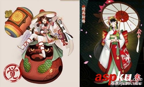 陰陽(yáng)師,輔助式神,數(shù)珠,雨女,對(duì)比