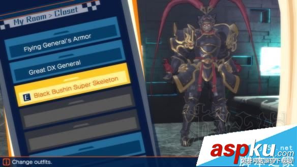 Fate/EXTELLA pc版dlc呂布Black Bushin Super Skeleton服飾圖鑒 Fate,EXTELLA,pc版,dlc,呂布