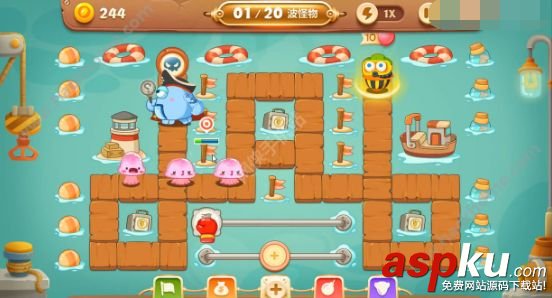 保衛蘿卜3碼頭攻略