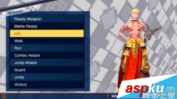 Fate/EXTELLA pc版dlc金閃閃Original Mythic Outfit服飾圖鑒 Fate,EXTELLA,pc版,dlc,服飾圖鑒