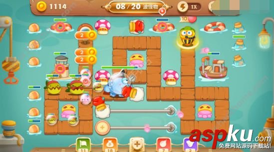 保衛蘿卜3碼頭攻略