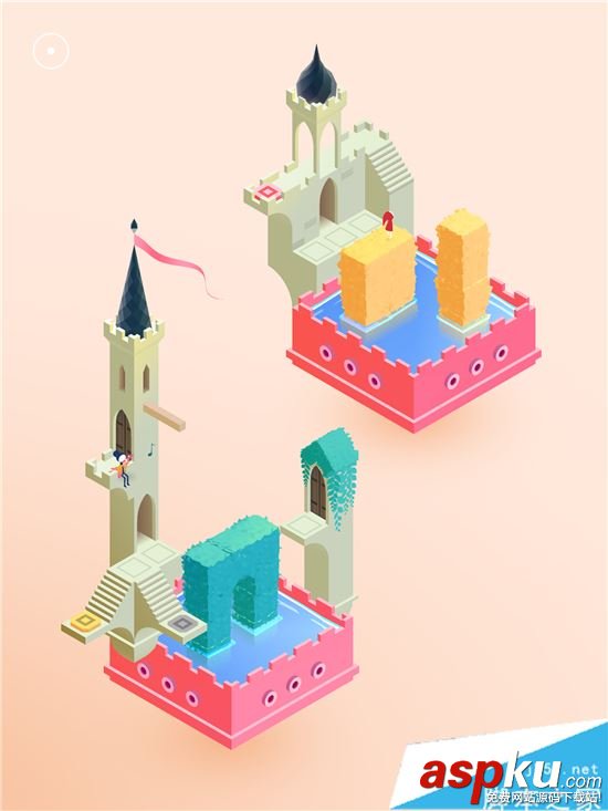 紀念碑谷2第五關怎么玩 紀念碑谷2第5關通關圖文攻略 紀念碑谷2,第五關,第5關,通關,圖文