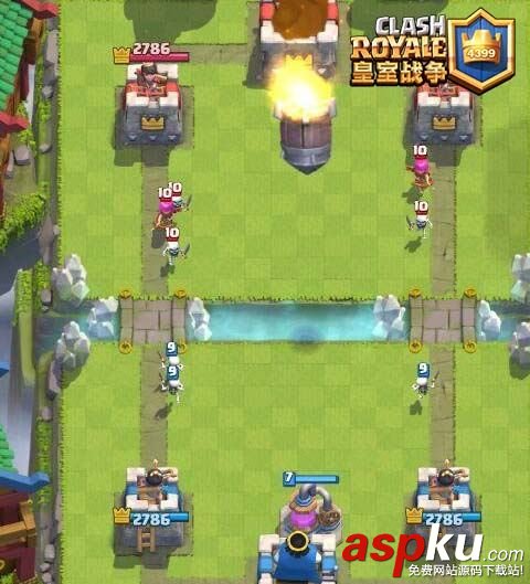 皇室戰爭,暗夜閃石流,卡組,搭配