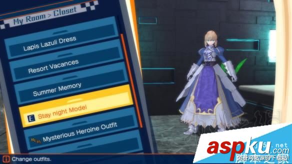 Fate/EXTELLA游戲pc版dlc Stay night Model服裝圖鑒一覽 Fate,EXTELLA,pc版,dlc,服裝圖鑒