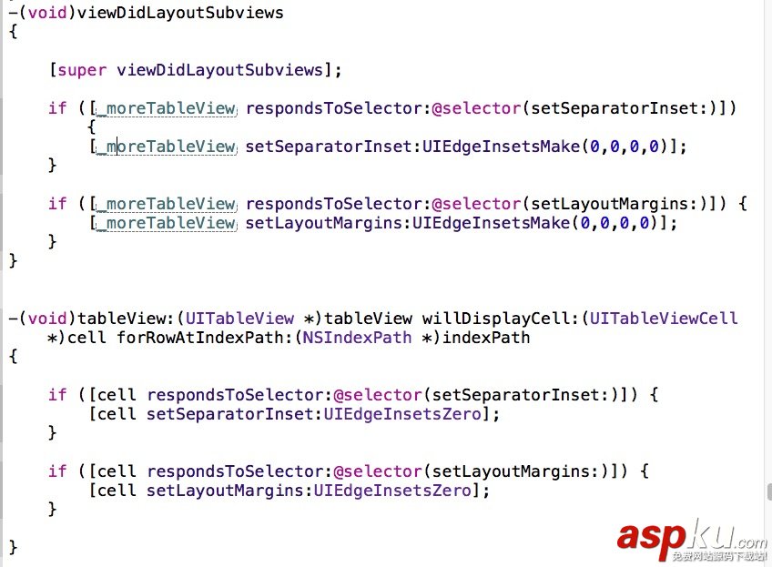 iOS程序開發(fā),UITableView,分隔線