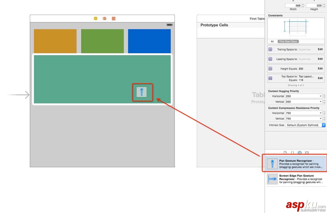 iOS應用中使用Auto Layout實現自定義cell及拖動回彈