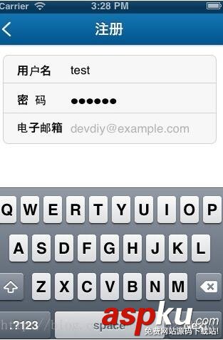iOS簡單登錄LoginViewController、注冊RegisterViewController等功能實現方法 iOS,登錄,注冊