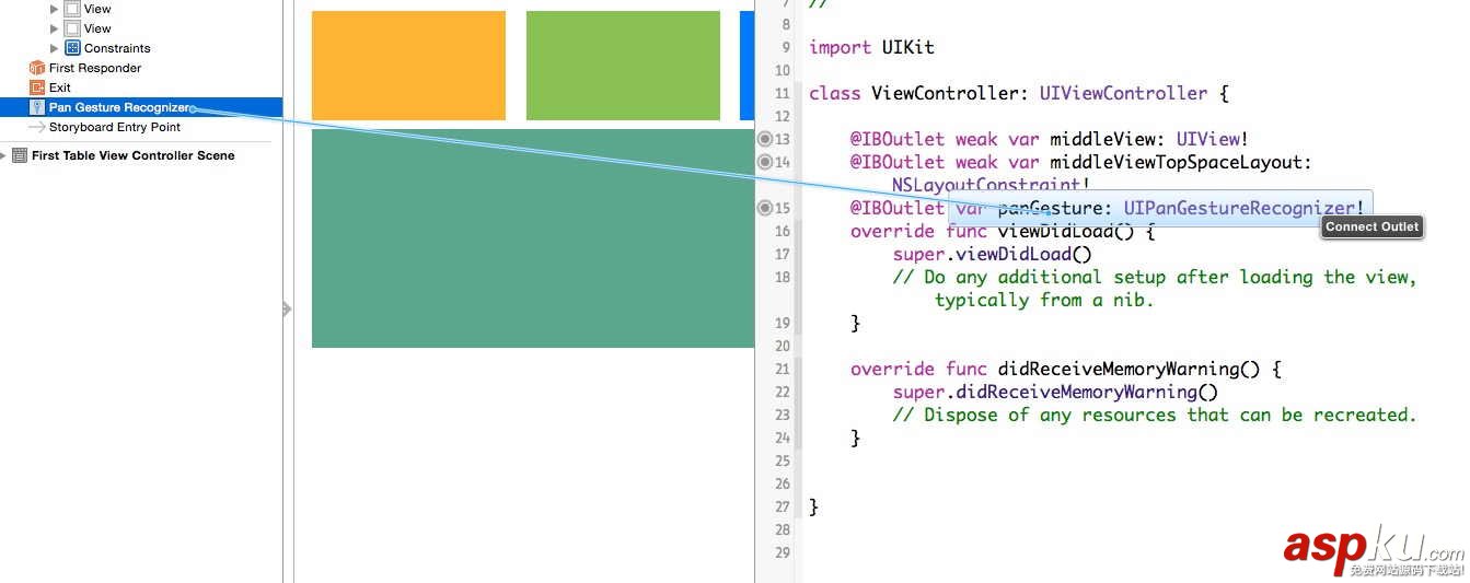 iOS應用中使用Auto Layout實現自定義cell及拖動回彈