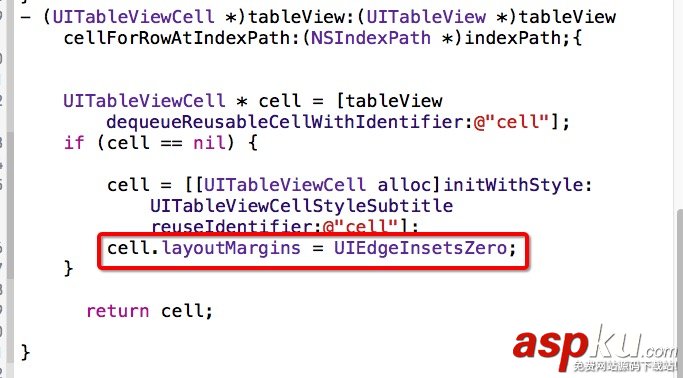 iOS程序開發(fā),UITableView,分隔線
