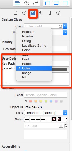 詳解IOS 利用storyboard修改UITextField的placeholder文字顏色 IOS,storyboard,UITextField,修改字體顏色