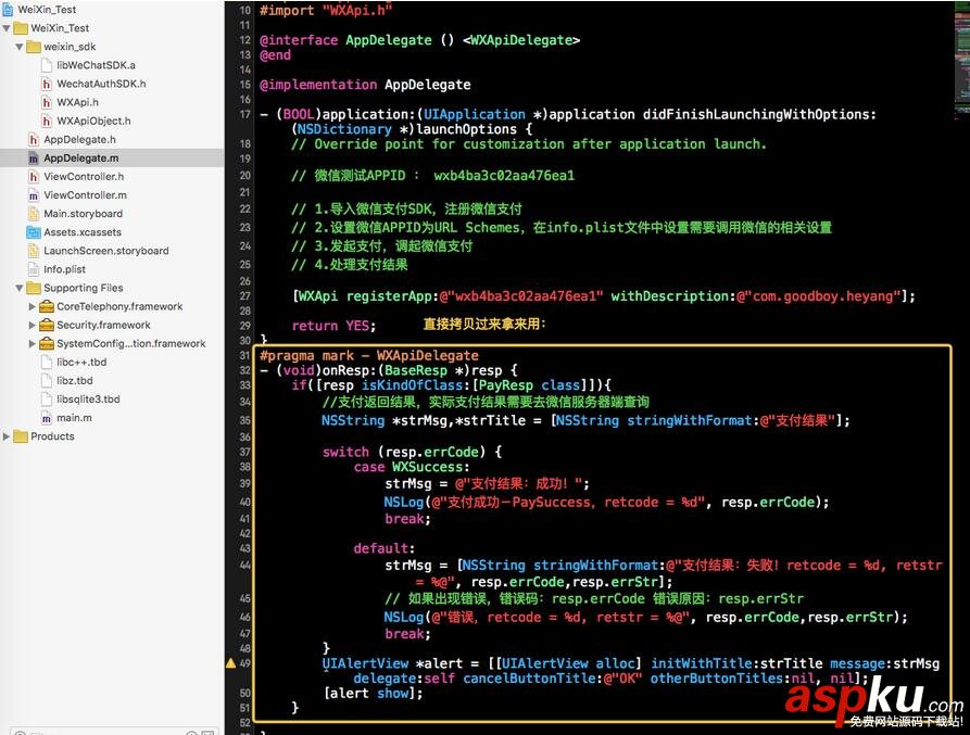微信支付開(kāi)發(fā),IOS