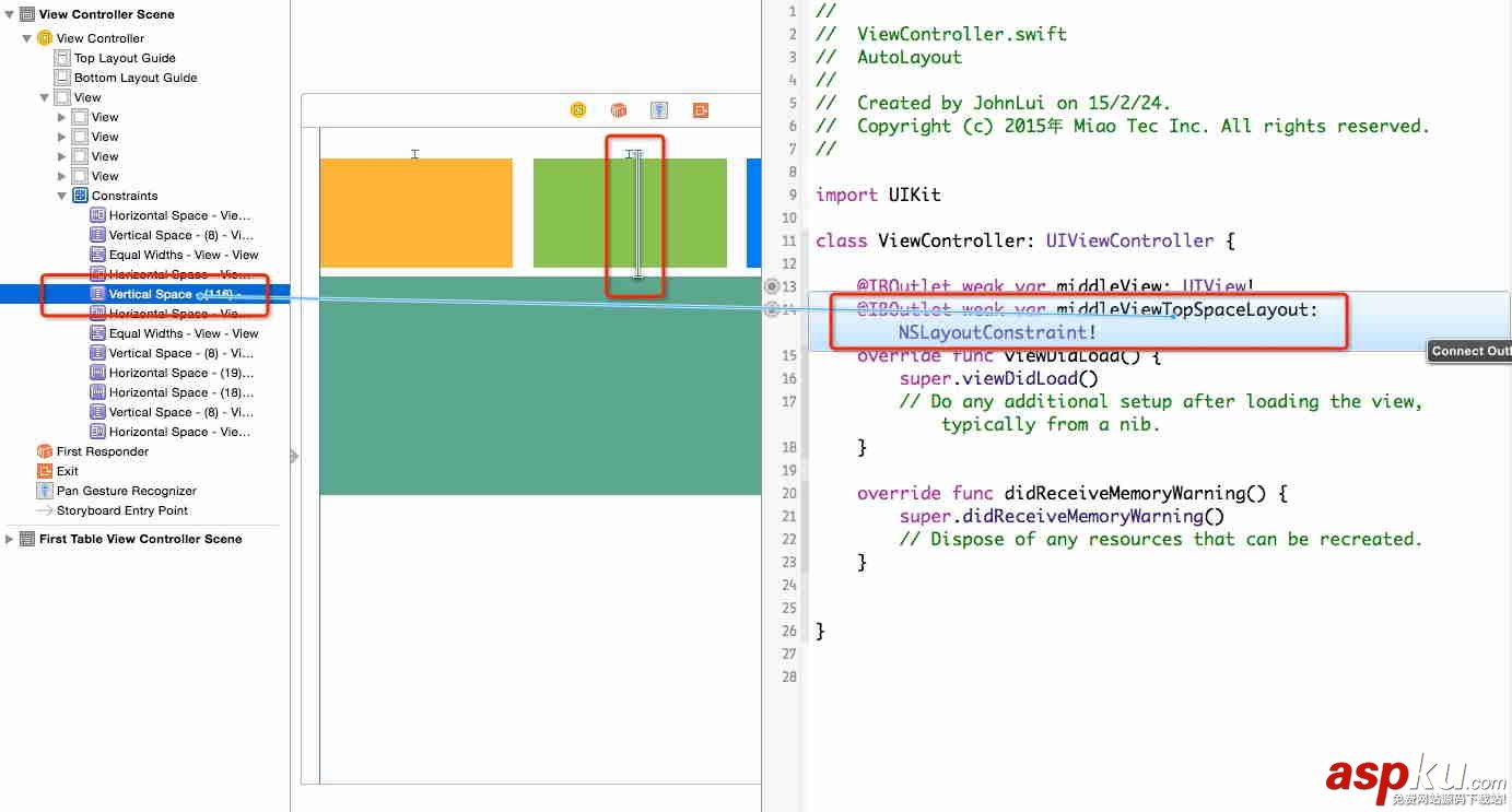 iOS應用中使用Auto Layout實現自定義cell及拖動回彈