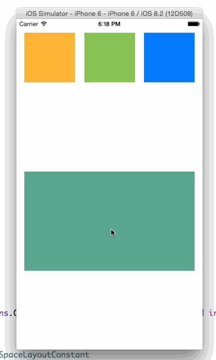iOS應用中使用Auto Layout實現自定義cell及拖動回彈