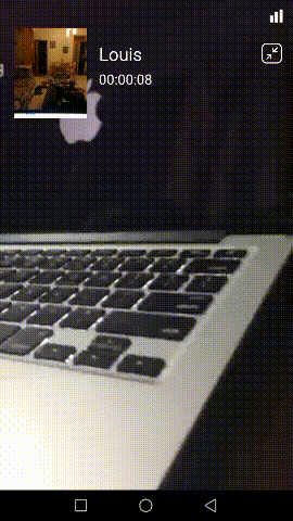 Android,通話,最小化,懸浮框