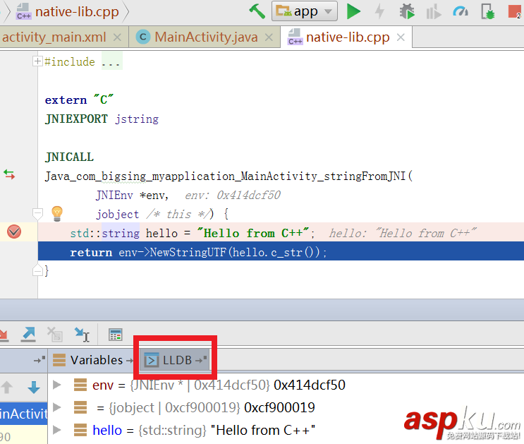 AndroidStudio3.0,C++,AndroidStudio,調(diào)試,NDK,C++代碼
