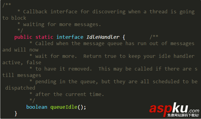 android,MessageQueue,IdleHandler