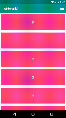 Android,列表形式的切換,列表切換