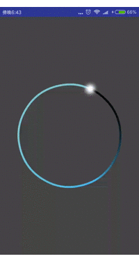 Android,光點模糊,漸變,自旋轉圓環,特效