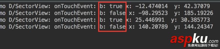 android,判斷,點擊位置