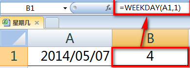 excel,日期,星期幾