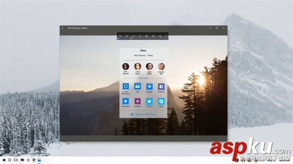 Win10.4毛玻璃界面圖賞:白色任務欄搶眼 Win10,毛玻璃,任務欄