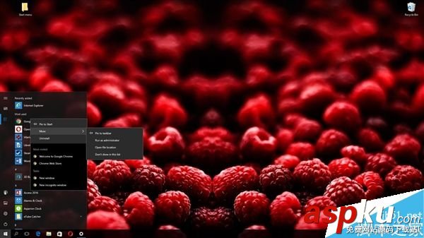 Win10 RS2正式版最新截圖曝光:開始菜單可隱藏應用列表 Win10,RS2正式版,開始菜單