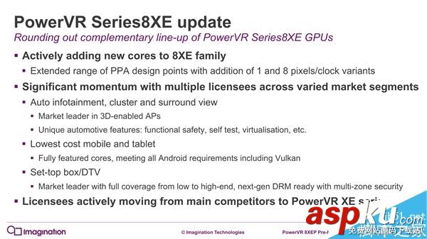 PowerVR series8XE Plus GPU發(fā)布:面向中端主流機(jī)型 PowerVR,GPU,機(jī)型