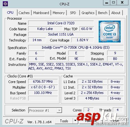 Intel首款能超頻i3-7350K性能狂飆 可媲美i7-2600K處理器 i3-7350K,i7-2600K