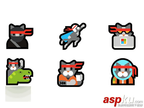 Win10一周年更新14316加入新Emoji表情 是大名鼎鼎的忍者貓 Emoji表情,Win10,忍者貓