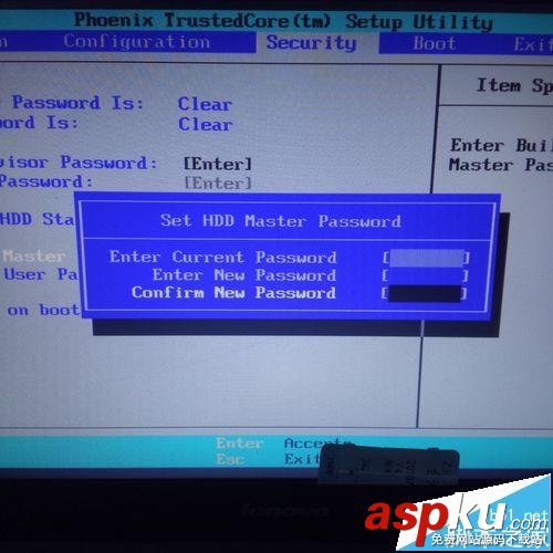 筆記本硬盤HDD User密碼password怎么清除? 筆記本,HDD,password