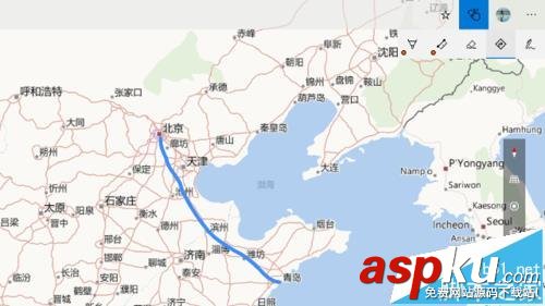 Win10系統(tǒng)中怎么使用墨跡給地圖規(guī)劃路線? Win10,地圖