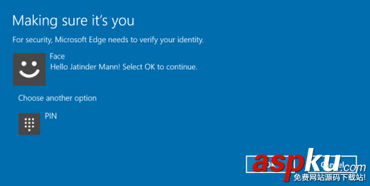 Win10系統 Edge瀏覽器生物識別功能詳解 生物識別,Edge瀏覽器,Win10