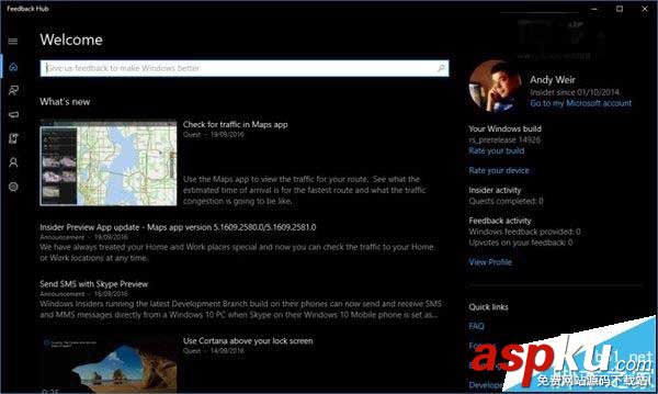 Win10,預覽版14931