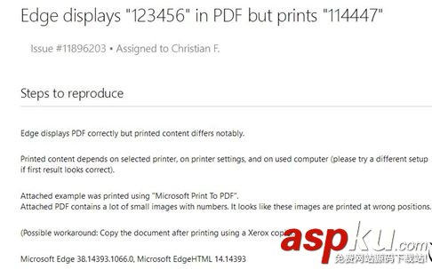 Win10 Edge現超崩潰BUG是什么 Win10 Edge打印后數字亂碼解決辦法 Win10,Edge,BUG,亂碼