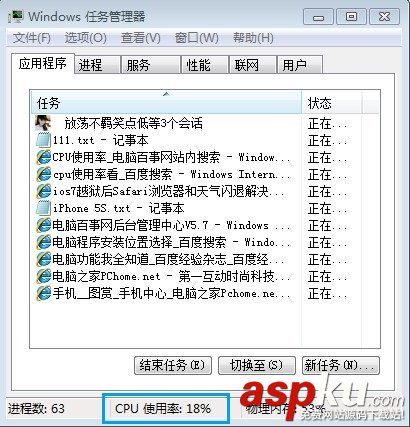 電腦CPU使用率怎么看如何通過看CPU使用率來排除問題 電腦CPU使用率怎么看如何通過看CPU使用率來排除問題
