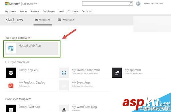 深度技術用戶三分鐘開發(fā)一個Web托管Win10應用官方圖文教程 Win10,web托管