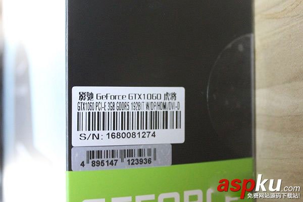 1599元非公版影馳GTX1060 3GB虎將顯卡開箱圖賞 GTX1060開箱圖賞,GTX10603GB開箱圖片
