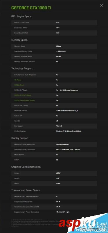 NVIDIA GTX 1080 Ti官方確認:12GB GDDR5X顯存 GTX1080Ti
