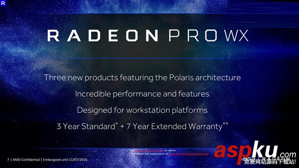 AMD Radeon Pro WX專業顯卡正式發布:采用14nm北極星架構 顯卡,Radeon,北極星