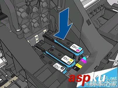 HP Designjet T790打印機怎么安裝打印頭? HP,打印機,打印頭
