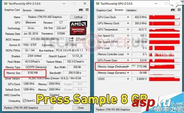 AMD RX 480 4GB顯存版本成功解鎖8GB 附解鎖方法 AMD,RX480,8GB
