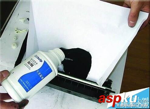 惠普HP 6L激光打印機硒鼓沒粉了怎么灌粉? 激光打印機,硒鼓