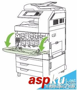 HP CM6030/6040打印機怎么更換碳粉盒成像鼓? HP,打印機,碳粉盒