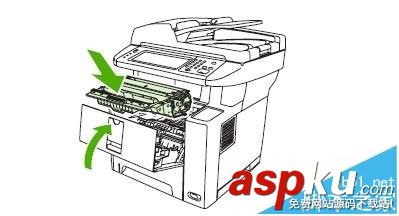 惠普打印機M3027&M3035碳粉盒區域卡紙該怎么辦? 惠普打印機,碳粉盒區域卡紙