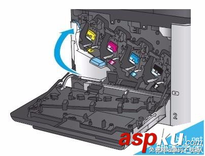HP M680打印機(jī)怎么更換碳粉收集裝置? HP,打印機(jī),碳粉