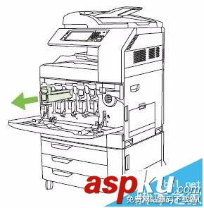 HP CM6030/6040打印機怎么更換碳粉盒成像鼓? HP,打印機,碳粉盒