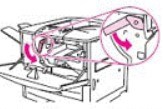 HP M9040/M9050打印機碳粉盒怎么抽取硒鼓封條? HP打印機,碳粉盒,硒鼓