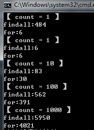 c#中list.FindAll與for循環的性能對比總結 list,for循環,c,findall,list.findall